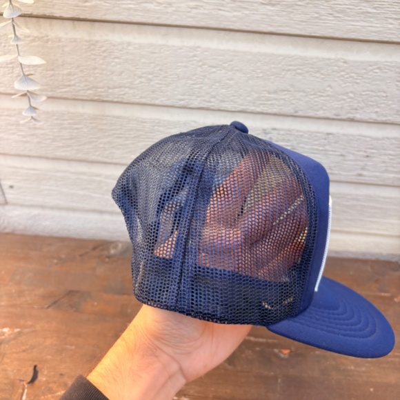 Vintage MAKINA Outpost Camps & Airservice Ltd trucker hat patch snapback mesh - Picture 2 of 4